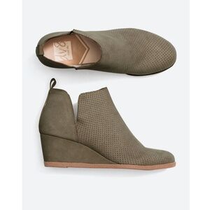 DV8 Faux Suede Wedge Ankle Boot
